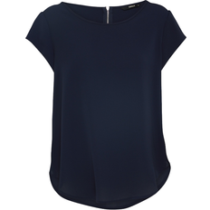 XS Blusas Only Vic Loose Short Sleeve Top - Night Blue