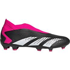 Slip-on Fotballsko Adidas Predator Accuracy.3 Laceless Firm Ground - Core Black/Cloud White/Team Shock Pink 2