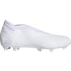 44 ⅔ - Slip-on Fußballschuhe Adidas Predator Accuracy.3 Laceless Firm Ground - Cloud White/Core Black