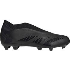 Slip-On - Unisex Football Shoes Adidas Predator Accuracy.3 Laceless Firm Ground - Core Black/Cloud White