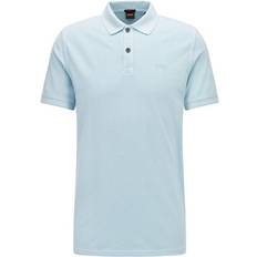 Hugo men's polo shirt HUGO BOSS Mens Prime Cotton-Piqué Polo Shirt - Blue