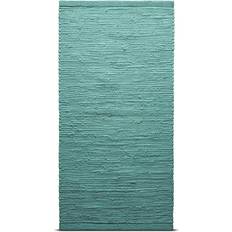 Rug Solid Cotton Green 75x300cm