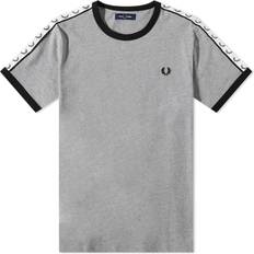 Fred Perry Uomo Abbigliamento Fred Perry Taped Ringer T-shirt - Steel Marl