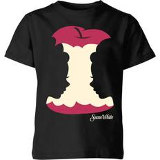 Disney Kid's Princess Colour Silhouette Snow Apple T-shirt - Black