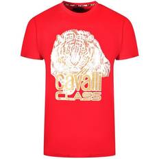 Cavalli Class Tiger Logo T-Shirt - Red