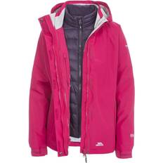 Trespass Womens 3 in 1 Down Jacket Trailwind - Cerise