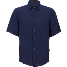 HUGO BOSS Men's Rash Regular Fit Shirt - Navy Blue