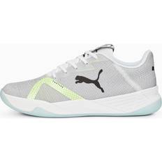 43 Handballschuhe Puma Unisex Hallenturnschuh, White Black Fizzy Light Nitro Blue