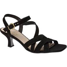 Polyurethane Sandals Gabor Strappy Suede Heeled Sandals