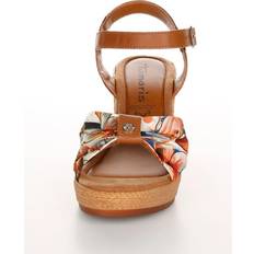 Multicoloured Sandals Tamaris 'Battia' Raffia Wedge Heel Sandals