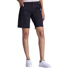 Lee Women Shorts Lee Avery Knit Waist Cargo Bermudas - Black