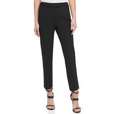 DKNY Essential Slim Leg Ankle Pants - Black