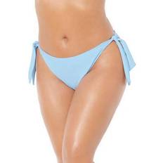 Blue Bikini Bottoms Swimsuits For All Elite Bikini Bottom - Ribbed Baby Blue