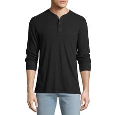 Rag & bone henley Rag & Bone Classic Henley - Jet Black