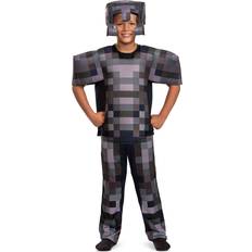 Disguise Minecraft Child Netherite Armor Deluxe Costume 4/6