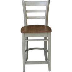 International Concepts Emily Solid Wood Bar Stool