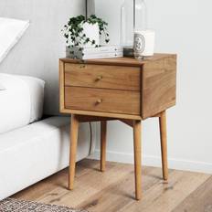 Nathan James Harper Acacia Brown Bedside Table 39.9x39.9cm