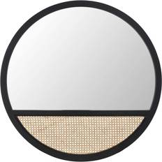 Safavieh Derby Black/Natural Wall Mirror 26