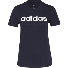 Azul - Mujer Camisetas & Tops Adidas Women's Loungewear Essentials Slim Logo T-shirt - Legend Ink/White