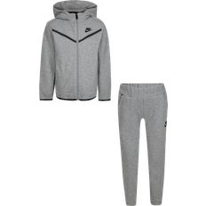 Nike sets Nike Kid's Sportswear Tech Fleece Jacket & Pants Set - Dark Grey Heather (86H052-042)