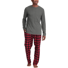 Fleece Pyjamas Hanes Men’s X Temp Sleep Set - Charcoal Grindle Heather