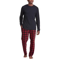 Fleece Pyjamas Hanes Men’s X Temp Sleep Set - Black/Red Plaid