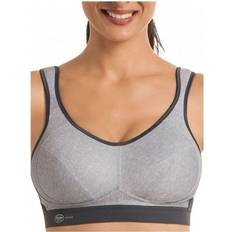 Anita Reggiseno Sportivo Traspirante Senza Fili a Controllo Estremo - Grigio