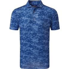 Camouflage - Men Polo Shirts FootJoy Cloud Camo Half Sleeve Polo - Blue