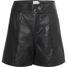 Skind Bukser & Shorts My Essential Wardrobe Mwenzo Leather Shorts - Black