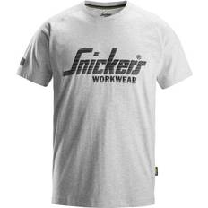 Snickers Logo T-Shirt - Grau/Melange