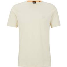 HUGO BOSS Men's Tales Logo -Patch T-shirt - Beige