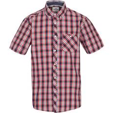 Trespass Överdelar Trespass Men's Wackerton Checked Short Sleeved Shirt - Red