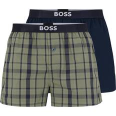 Undertøy HUGO BOSS Patterned Cotton Boxer Shorts 2-pack - Blue/Green