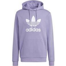 Adidas originals trefoil hoodie men's adidas Men's Originals Adicolor Classics Trefoil Hoodie - Magic Lilac