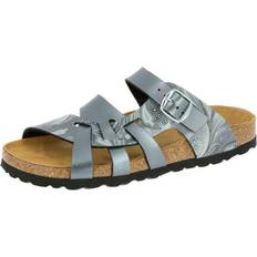 Lico Women's Bioline Flora Mules - Black/Anthracite Grey