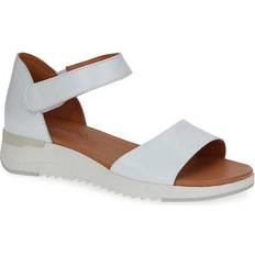 Caprice Pantofole e Sandali Caprice Nappa Casual Open Sandals - White