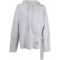 Off-White Sweatere Off-White Easybreezy Logo Patch Hoodie - Medium Grey