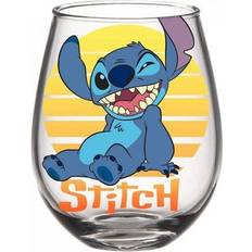 Arancione Calici da Vino Silver Buffalo Disney Lilo & Stitch Stemless Wine Glass 20 Ounces Calice da Vino