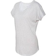 Next Level Women's Preshrunk Tri-Blend Dolman Fashion Jersey - Heather White