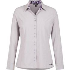 Polyester button up shirts Kerrits Equitate Button Up Shirt - Huckleberry