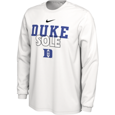 Clothing Nike Men's Duke Blue Devils On Court Long Sleeve T-shirt - White