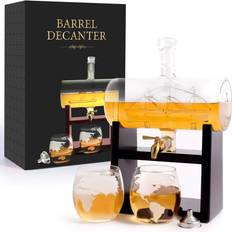 Whiskey decanter set Flybold Decanter Set Whiskey Carafe 4