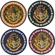 Naranja Posavasos Monogram Harry Potter School Crest 4-Piece Coaster Set Round Posavasos