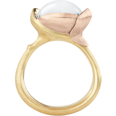 Lotus Ring 3 - Gold/Rose Gold/White/Diamonds