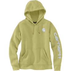 Carhartt Women's Clarksburg Graphic Sleeve Pullover Sweatshirt - Green Olive Heather