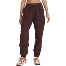 Nike Sportswear Plush Joggers For Women - Burgundy Crush/Black