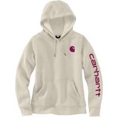 Carhartt womens hoodie Carhartt Women's Clarksburg Graphic Sleeve Pullover Sweatshirt - Malt