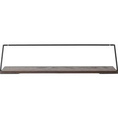 Acero Estanterías de Pared Menu Rail Dark Stained Oak Estantería de Pared 92cm