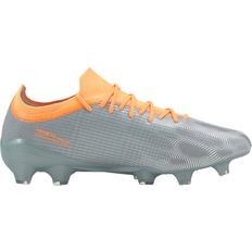 Men - Polyester Football Shoes Puma Ultra 2.4 FG M - Diamond Silver Neon Citrus