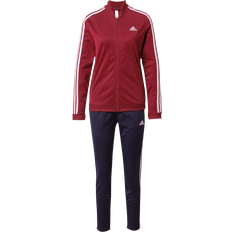 Dam - Röda - Träningsplagg Jumpsuits & Overaller adidas Essentials 3-Stripes Tracksuit - Burgundy